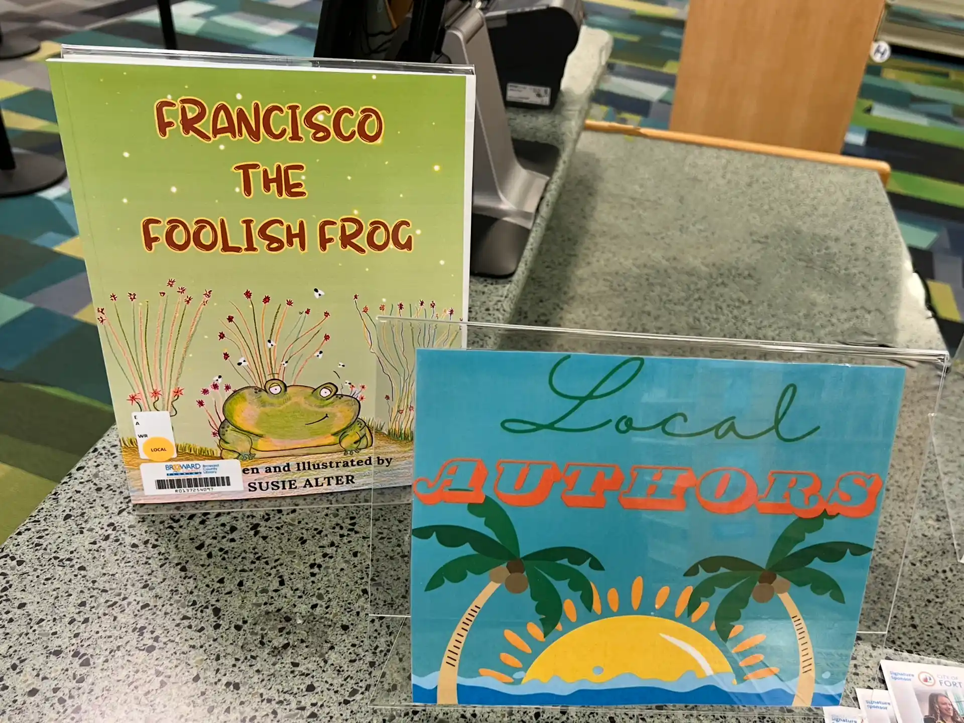 Francisco the Foolish Frog is in the public library